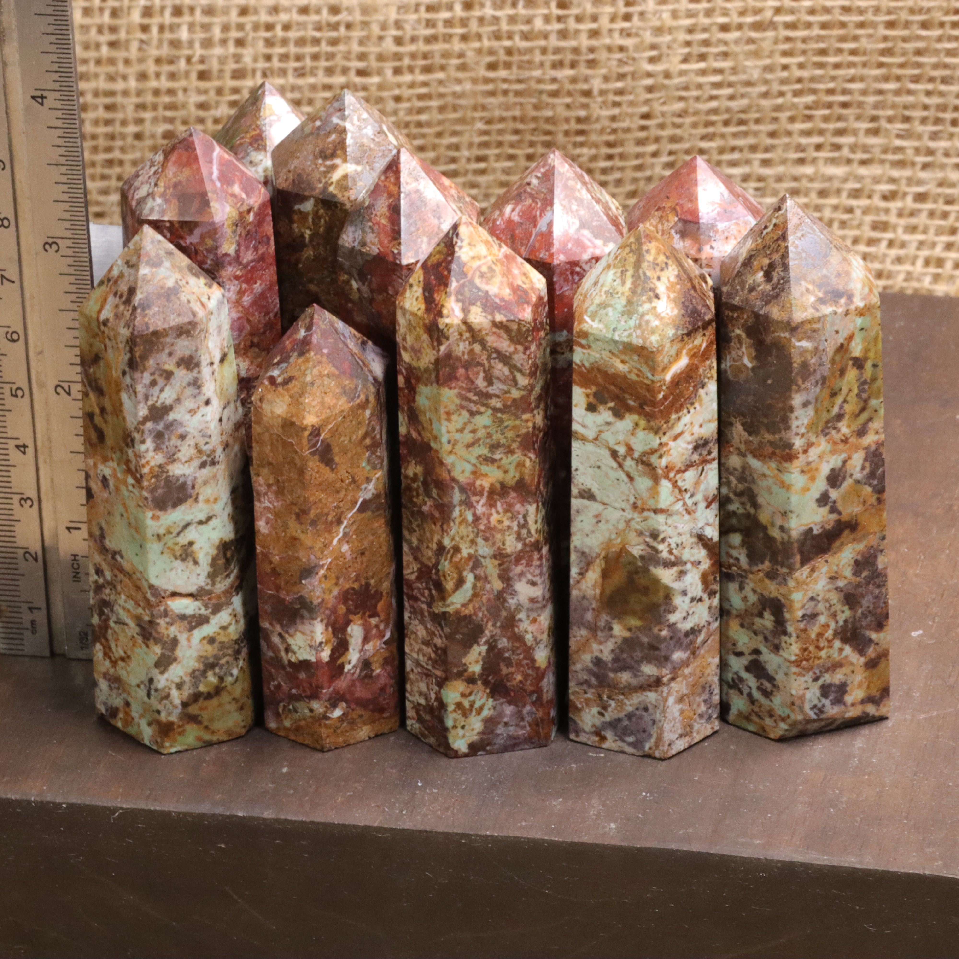 Light Blue Jasper Rocks Light Blue Imperial Jasper Tower | AHW – AHW Gems And Minerals